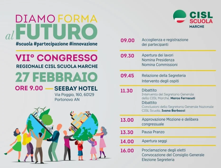 II Congresso Regionale CISL Scuola Marche: “Diamo forma al futuro
