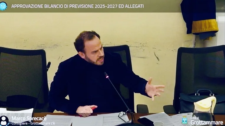 Marco Sprecacè (Grottammare C’è) interviene sul Bilancio di Previsione 2025: "Un documento vuoto e privo di visione"
