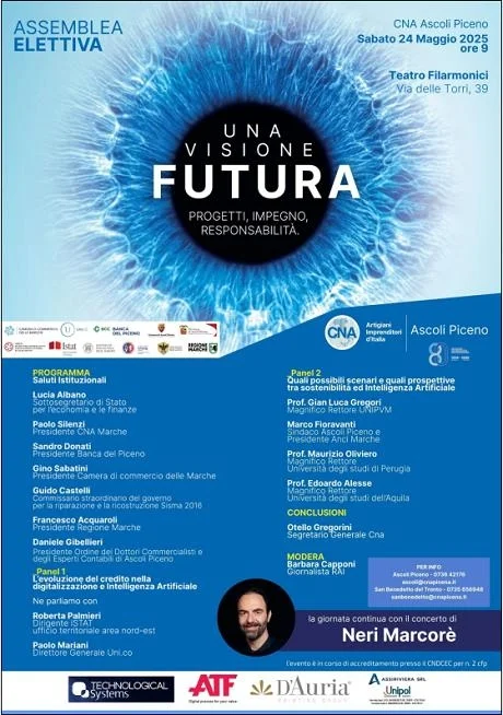 Assemblea elettiva CNA Ascoli Piceno sabato 24 maggio presso il Teatro Filarmonici