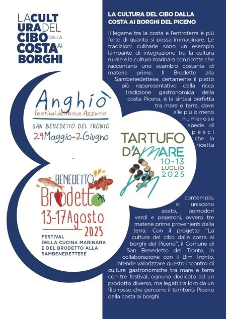 Al via il progetto “La cultura del cibo dalla costa ai borghi” con l’anteprima di Anghiό