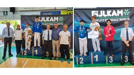 Atleta  Master Karate Offida Fitness Club rappresentante per le Marche per il karate kumite finale Trofeo Coni a Bari  