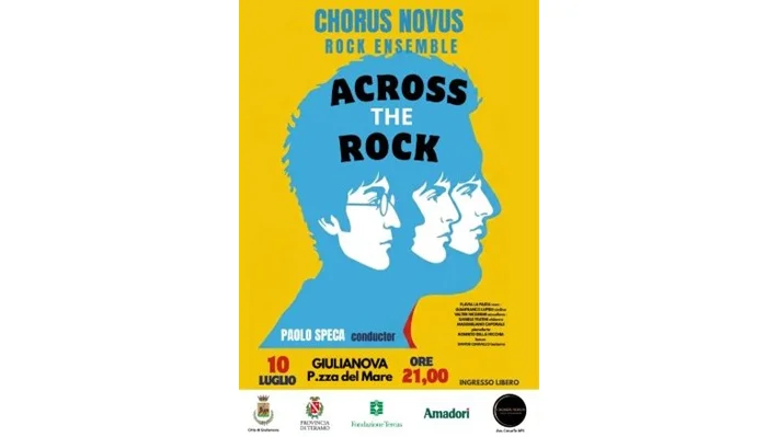 "Across the Rock": il grande viaggio nella storia del rock approda a Giulianova con il Chorus Novus Rock Ensemble