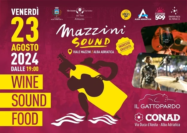 Maratona musicale ad Alba Adriatica: al via il "Mazzini Sound 2024", 6 ore nel segno di musica ed enogastronomia