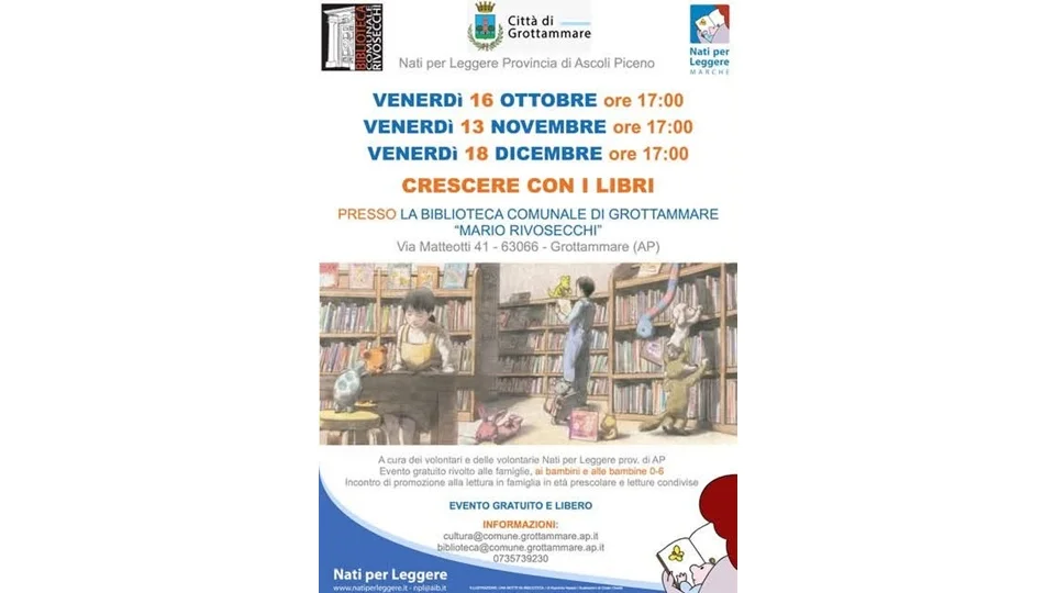 “Crescere con i libri”, Nati per leggere torna in biblioteca