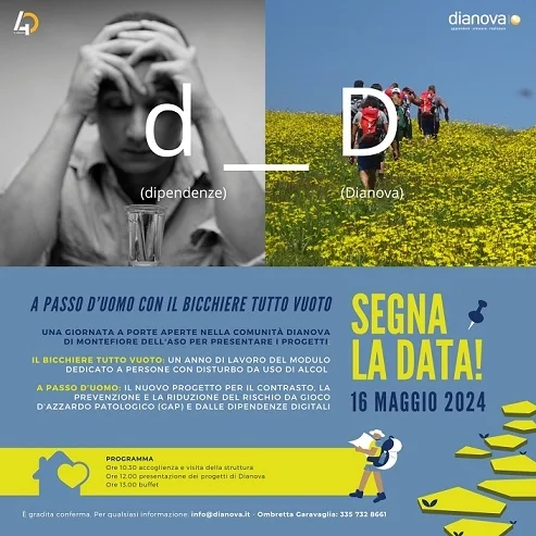 Evento Dianova nella Comunità di Montefiore dell'Aso