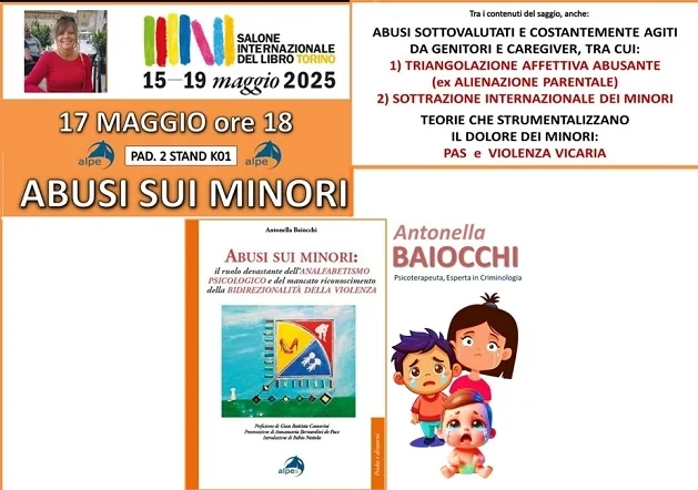 Presentato al Salone internazionale del libro "Abusi sui minori" di Antonella Baiocchi