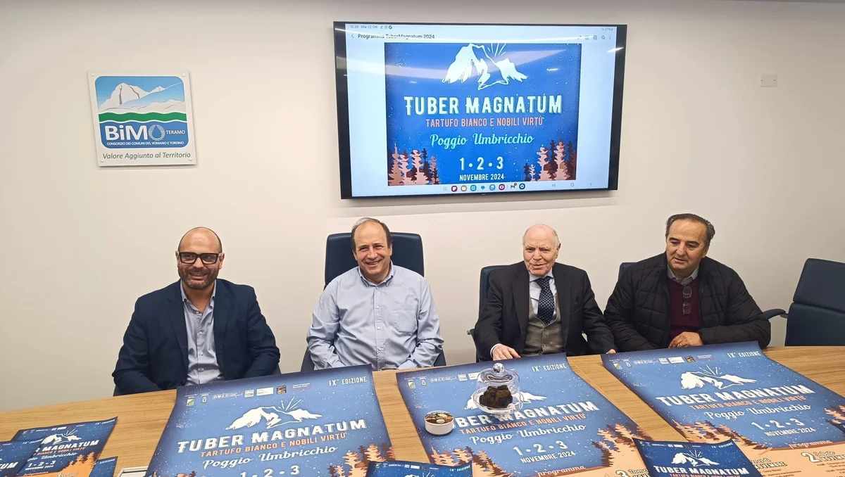 Dall’1 al 3 novembre la IX edizione di “Tuber Magnatum - Tartufo bianco e nobili virtù” a Poggio Umbricchio di Crognaleto