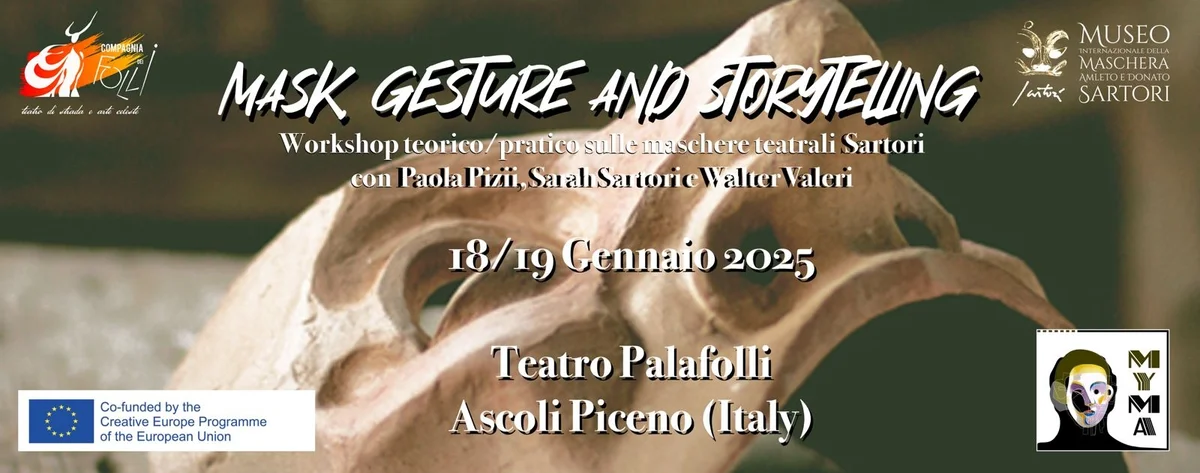 Workshop "Maschera, gesto e narrazione" al PalaFolli di Ascoli Piceno