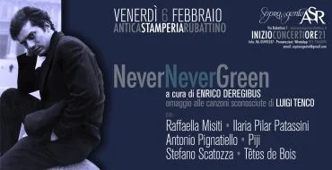 Venerdì 6 febbraio, a Roma, alle ore 21:00 omaggio a Luigi Tenco ed alle sue canzoni meno note