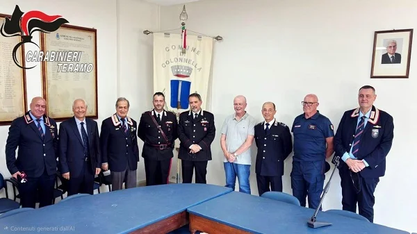 IL COMANDANTE PROVINCIALE DEI CARABINIERI DI TERAMO INCONTRA IL SINDACO DI COLONNELLA