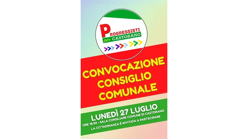 Progressiti per Castorano, convocazione consiglio comunale