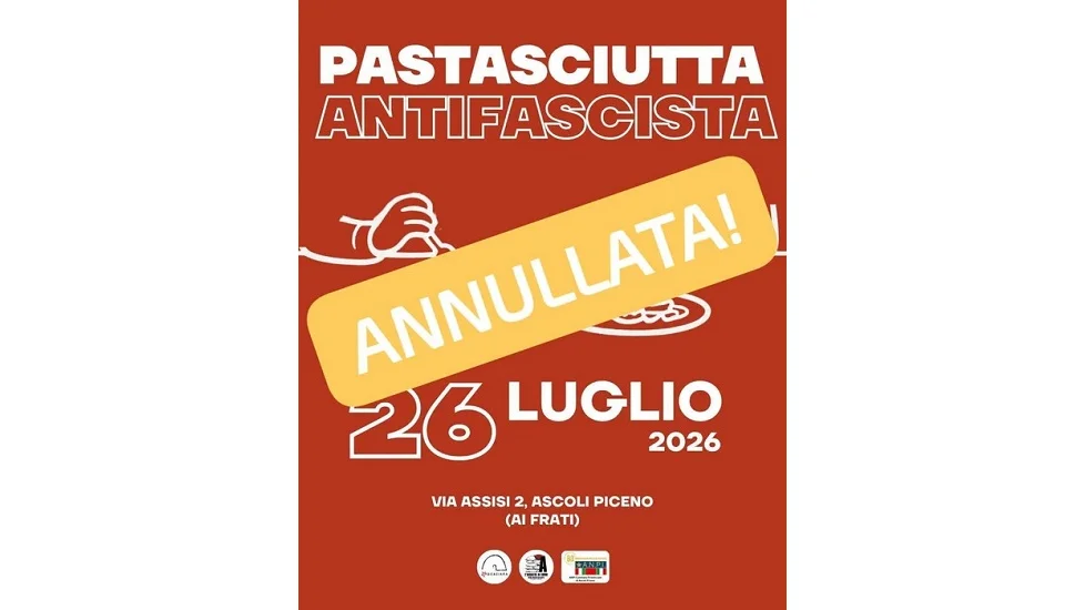 Anpi, 'parrocchia revoca ufficialmente la concessione spazi per la Pastasciutta antifascista' 