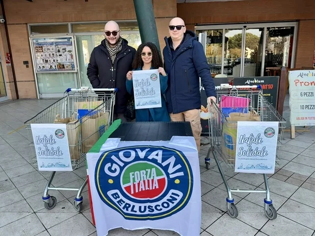 Natale Solidale: prosegue a San Benedetto del Tronto la raccolta alimentare di Forza Italia Giovani