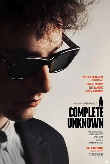Cineforum Sbt "Buster Keaton", mercoledì 26 Febbraio proiezione di A COMPLETE UNKNOWN di James Mangold