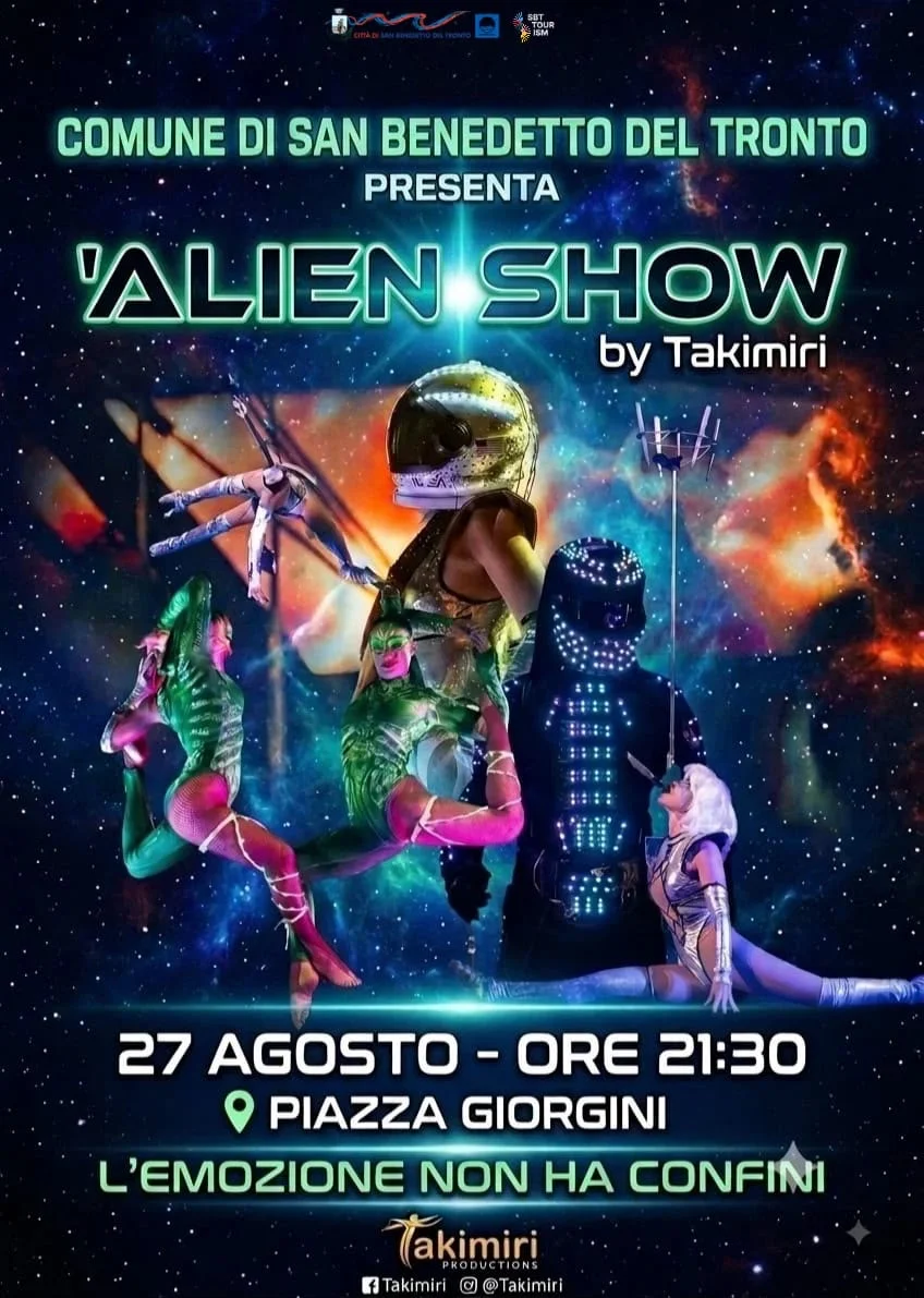 Arriva a San Benedetto del Tronto, il 27 agosto 2026, l'ALIEN SHOW 