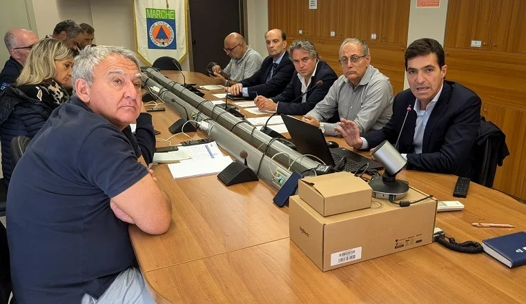 MALTEMPO NELLE MARCHE: RIUNIONE DEL COR. DALLA MEZZANOTTE ALLERTA ARANCIONE