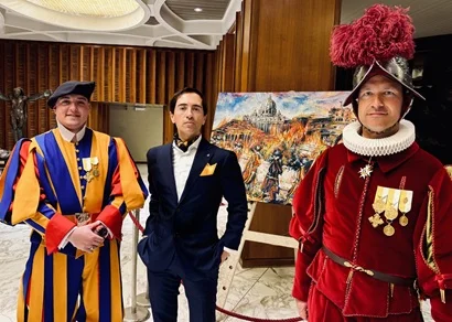 La memorabile opera di Mario Vespasiani per le Guardie Svizzere alla presenza di Papa Leone XIV