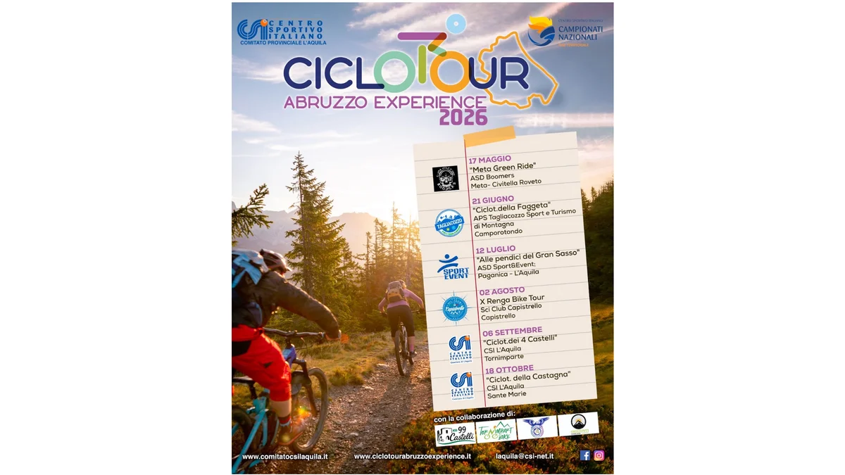 XV edizione della Cicloturistica della Castagna: aperte le iscrizioni all'evento di Sante Marie
