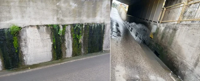 Richiesta di intervento urgente per il sottopasso di via Mare: presenza di acqua nel tunnel, pareti infiltrate e pericolo per i cittadini