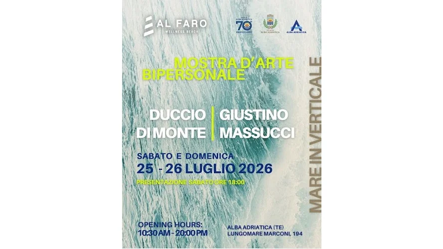 Mostra d’arte contemporanea “Mare in verticale” bipersonale del Maestro Duccio Di Monte e del Prof. Giustino Massucci