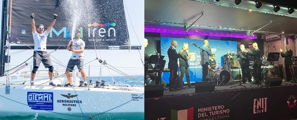MARINA MILITARE NASTRO ROSA TOUR 2024: A SAN BENEDETTO SI CHIUDE LA TAPPA RIVIERA DELLE PALME. L’AERONAUTICA MILITARE VINCE NELLA CLASSE FIGARO 3