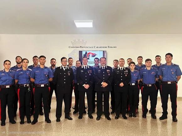 Teramo: sedici nuovi militari in servizio nella provincia, rafforzata la presenza dell’Arma sul territorio