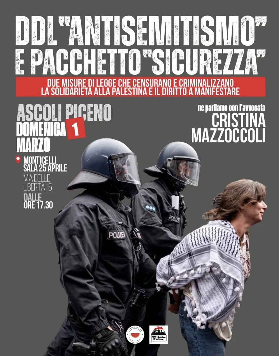 "DDL ANTISEMITISMO E PACCHETTO SICUREZZA"