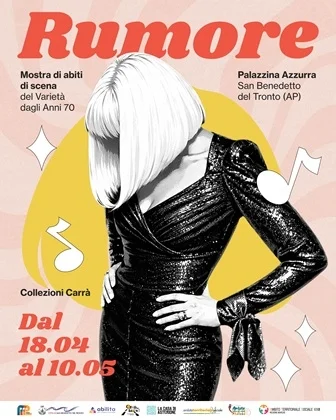 Giovedì 16 aprile presentazione della mostra "Rumore" - esposizione degli abiti di scena indossati da Raffaella Carrà