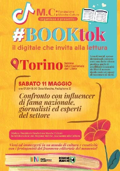 Fondazione Marche Cultura al Salone del Libro con il #booktok, il fenomeno editoriale del momento