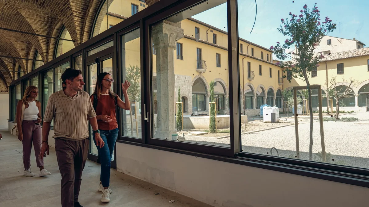 Ascoli Piceno - Cantiere all'ex San Domenico: lavori al rush finale