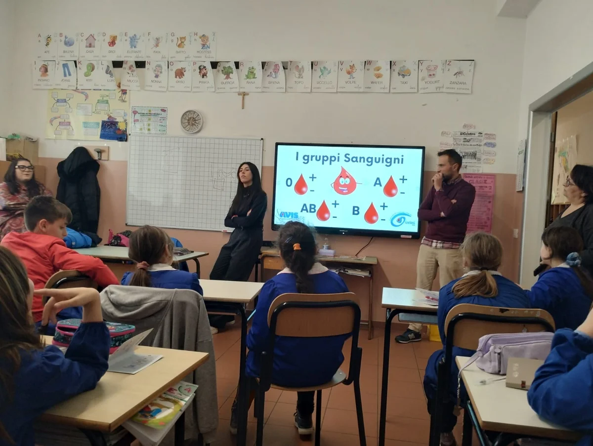 L'Avis di Sante Marie incontra i bambini della primaria per spiegare loro l'importanza della donazione