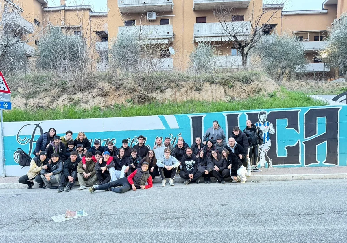Un murale per Luca Bernabei