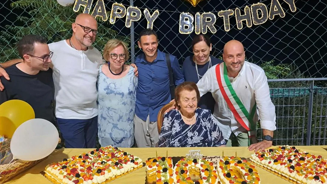 Colli del Tronto - Marisa Baiocchi festeggia 100 anni