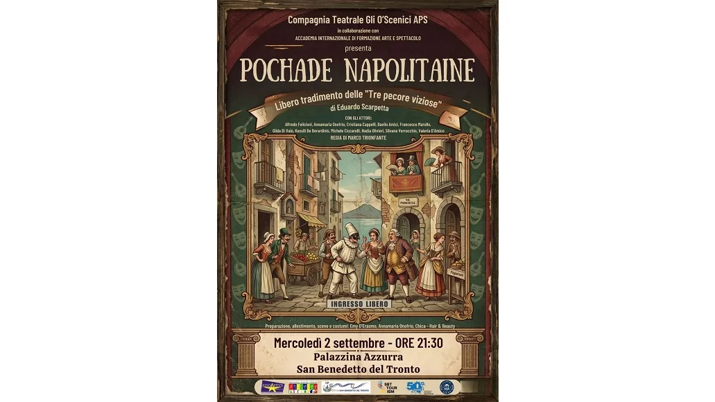 "Pochade Napolitaine" alla Palazzina Azzurra: risate ed equivoci nel libero tradimento dell'opera di Eduardo Scarpetta