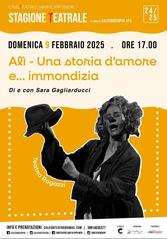 Al Cineteatro San Filippo Neri "Ali - una storia d'amore e... immondizia”