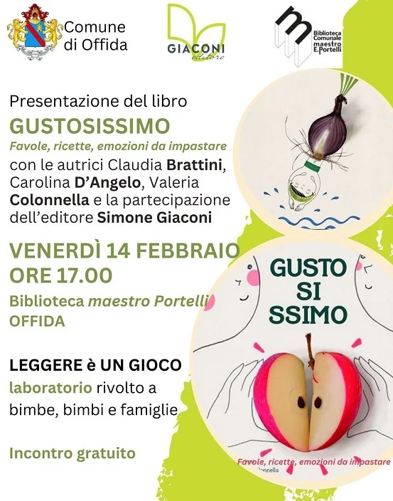 Offida - Un pomeriggio tra favole, emozioni e cucina alla Biblioteca Comunale maestro E. Protelli