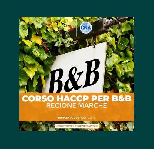 Bed and breakfast, al via il nuovo corso Haccp promosso da Form.Art. Marche