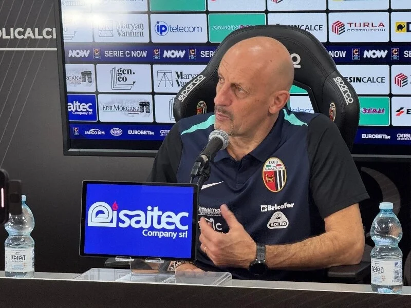 Ascoli Calcio - Di Carlo alla vigilia della Vis: "Gara difficile, rientra Corazza ma non ci sarà Forte"