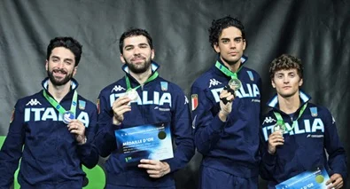 Fioretto azzurro campione d'Europa, il Club Scherma Jesi festeggia Marini