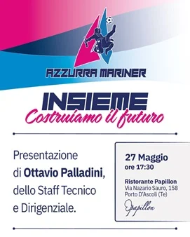 Azzurra Mariner, mercoledì 27 maggio presentazione del nuovo allenatore Ottavio Palladini