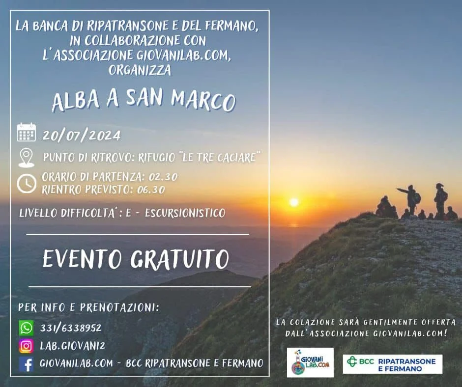 Per il quarto anno consecutivo, i GiovaniLab.com organizzano una gita per ammirare l’alba.