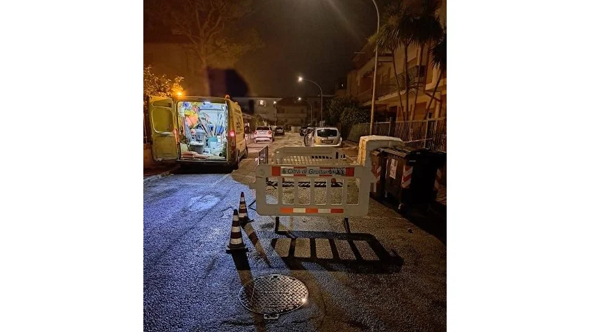 Grottammare: via Elba, guasto fognario risolto dopo il maltempo di ieri