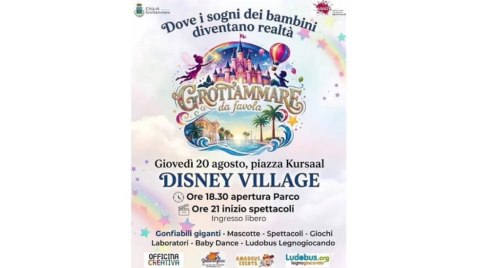 In piazza Kursaal arriva il Disney Village