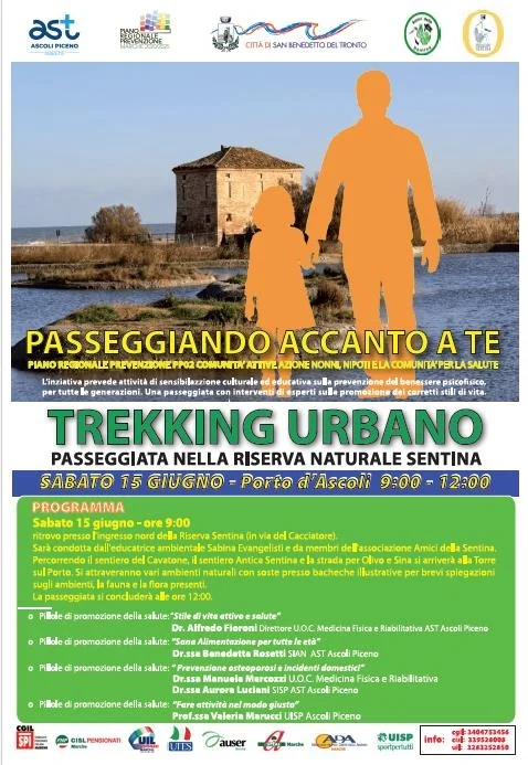 Una passeggiata per promuovere corretti stili di vita, iniziativa del Dipartimento di prevenzione dell'Ast di Ascoli