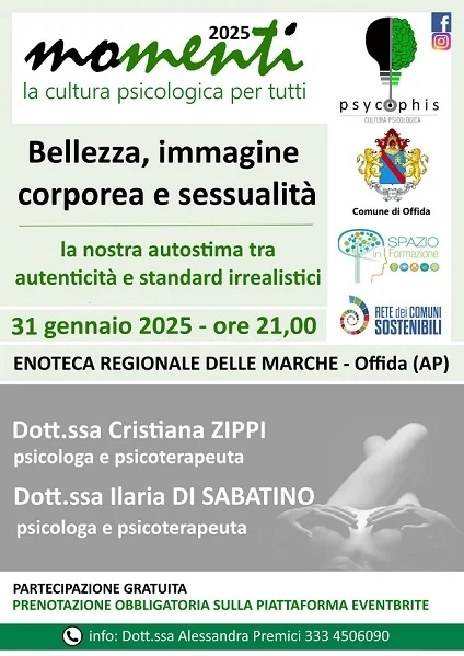 Il 31 gennaio torna"PsycOphis”: si parlerà di bellezza, immagine corporea e sessualità