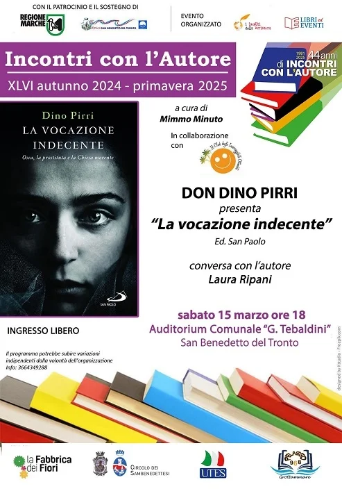 Don Dino Pirri presenta il libro “La vocazione indecente. Osea, la prostituta e la Chiesa morente”