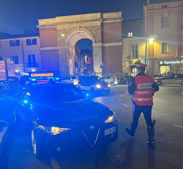 Carabinieri di Teramo, controlli in città