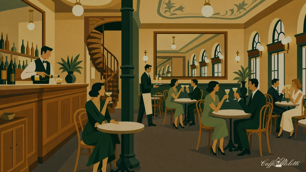 Lo storico Caffè Meletti e le novità in arrivo ad ottobre: arte, cultura, convivialità e champagne!