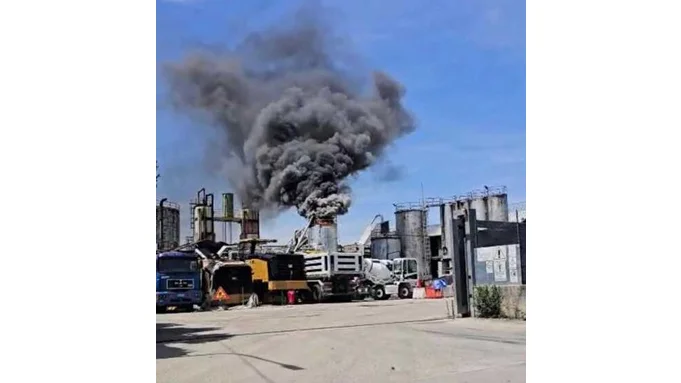 Nuovo rogo nello stabilimento dell'Adriatica Bitumi a Colli del Tronto, subito sotto controllo