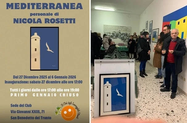 Inaugurata a San Benedetto la mostra personale di Nicola Rosetti "Mediterranea"